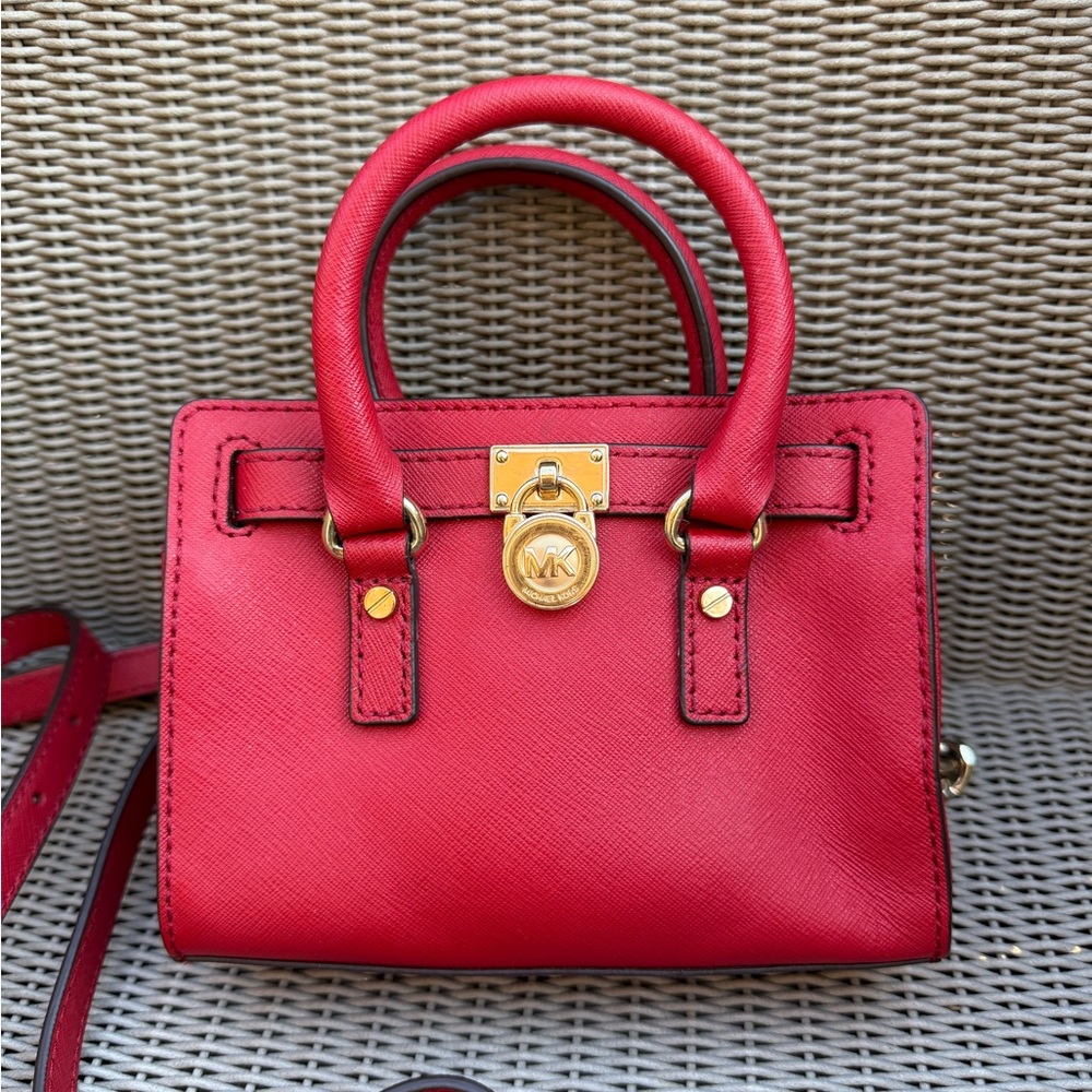 Michael Kors Red Mini Satchel Bag
